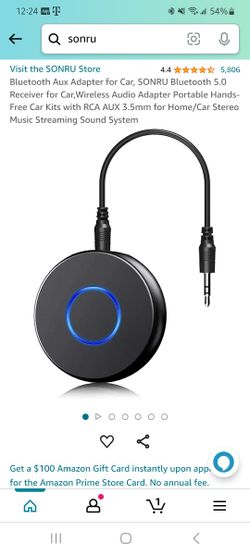 Sonru Aux Witeless Music Receiver For Car