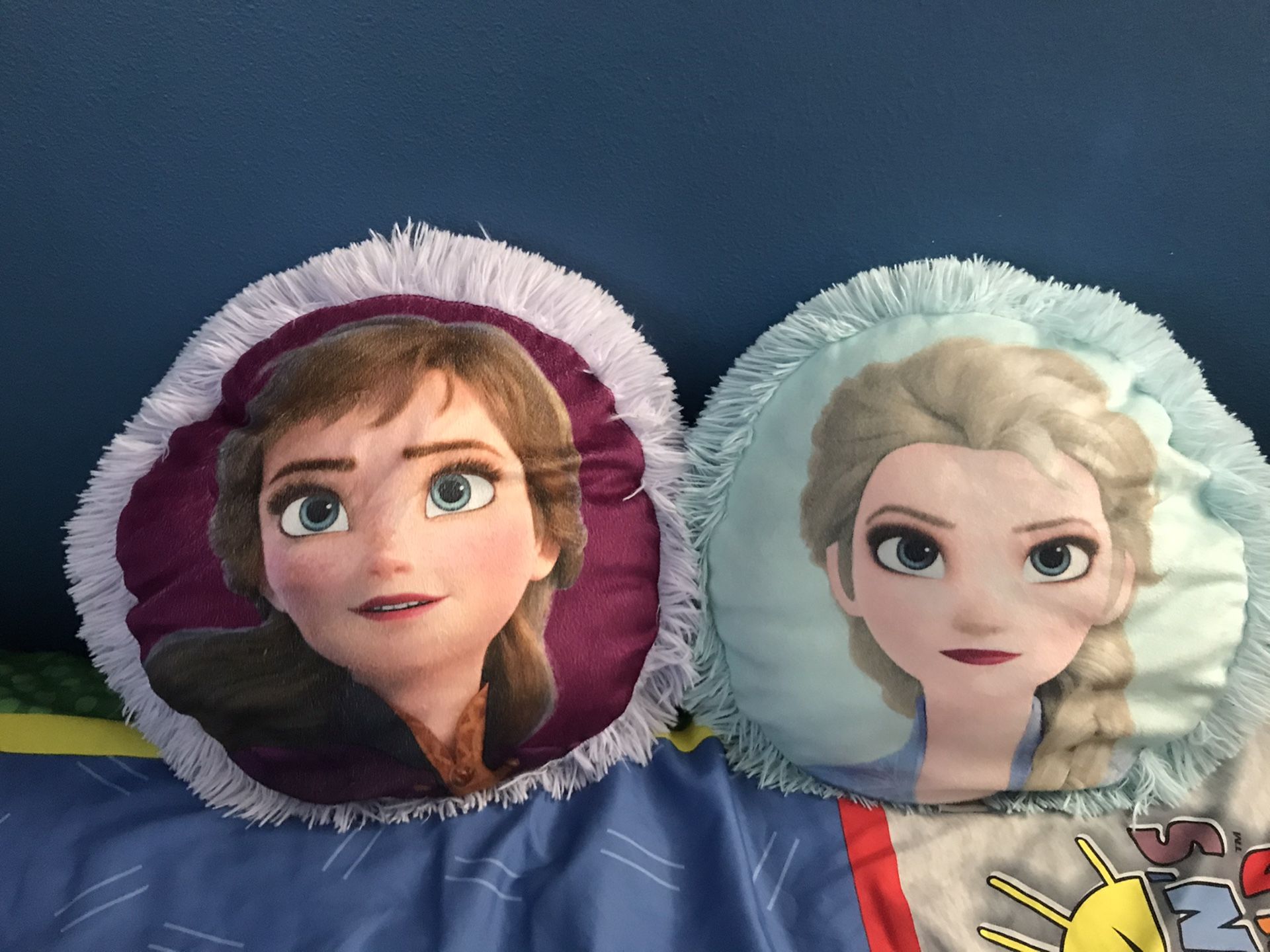 Elsa and Anna Pillow plush