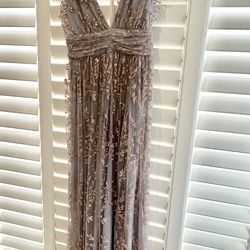 SOIEBLU Tulle ruffle maxi dress / size small