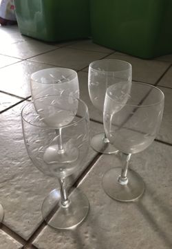 Princess House bigger wine glasses $20