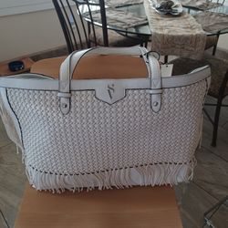 HANDBAG  VERA WANG WHITE NEW