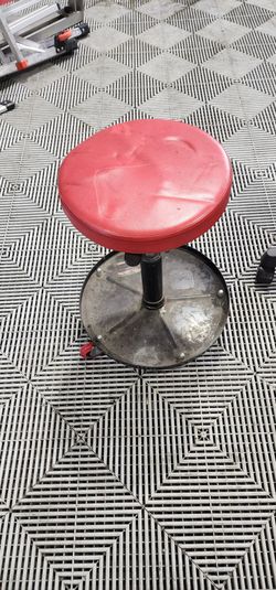 Rolling Mechanic Shop Stool