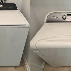 Whirlpool White Top/front- loading Washer & Dryer
