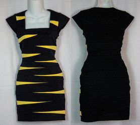 Black n yellow dress