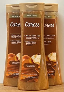 Caress Exfoliating Body Wash 3-Pack, 20 oz