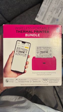 Wireless Portable Thermal Printer Bundle