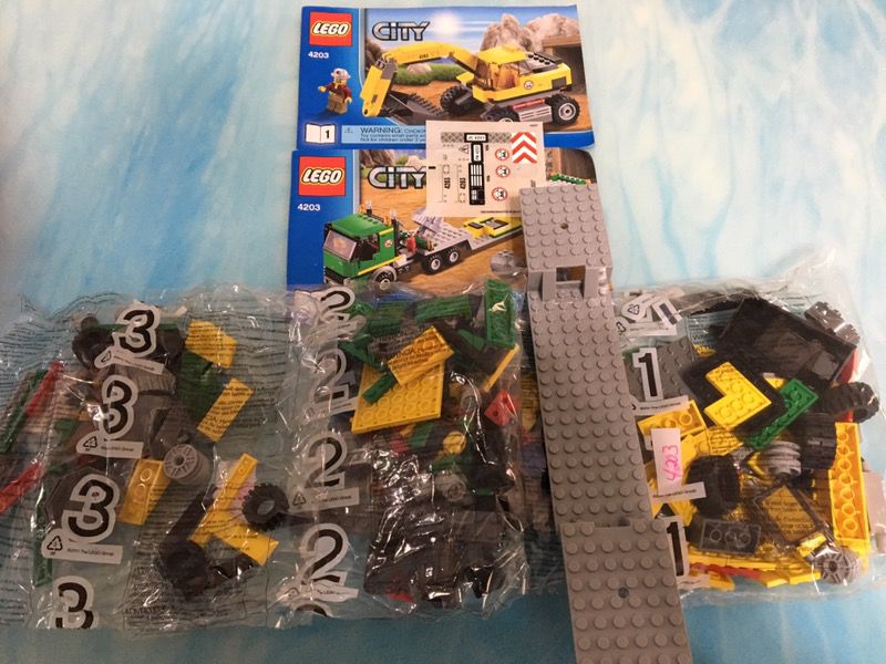 Lego 4203 City Excavator Transporter