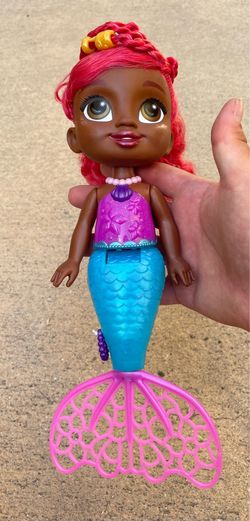 Disney Junior Splash & Glow Ariel Mermaid Doll Just Play Lights Sounds 9.5”