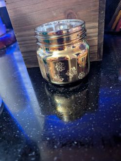 Gold Etched Tealight Hokders