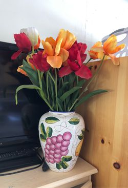 Beautiful vase with flower