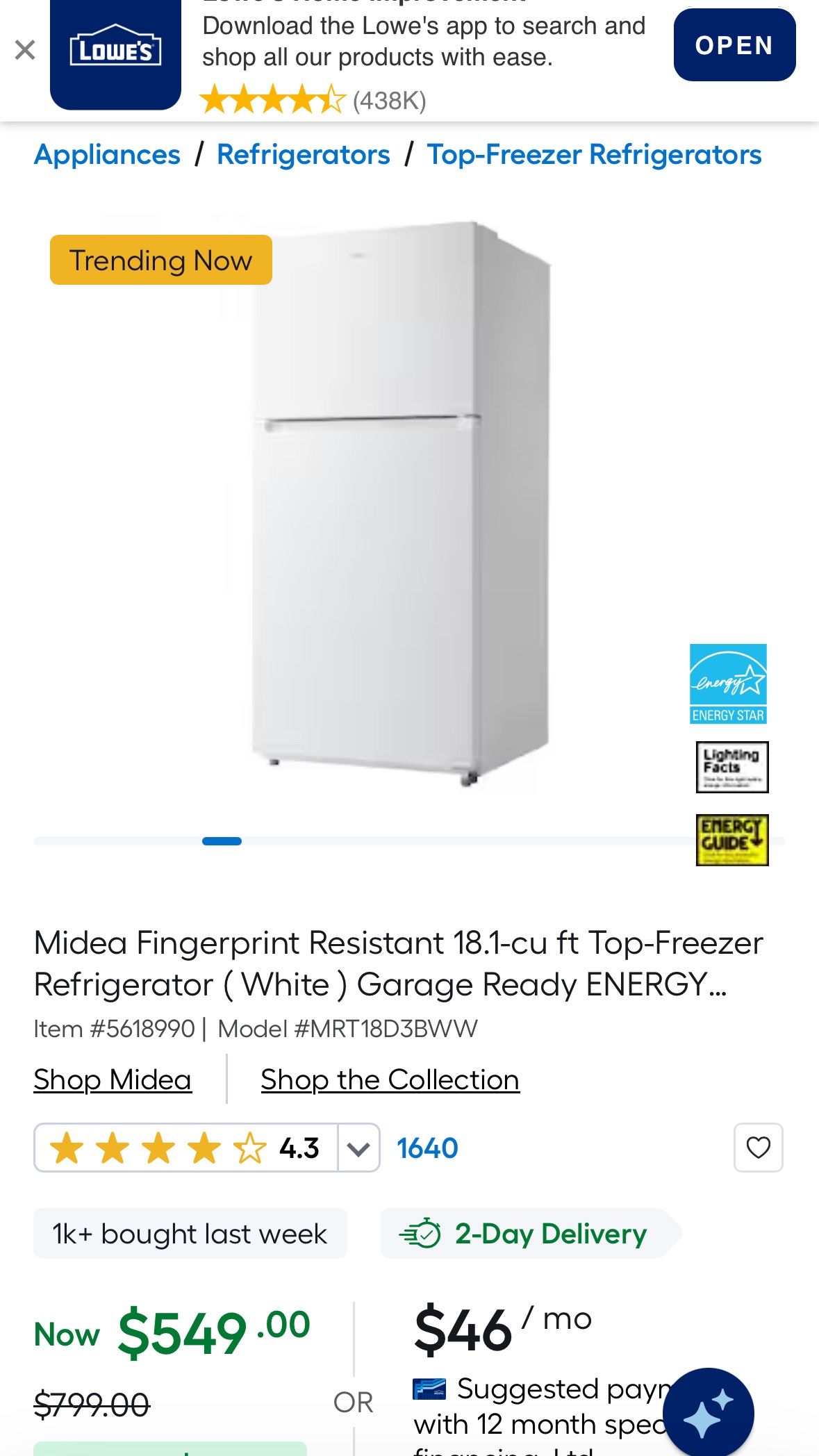 Midea Refrigerator