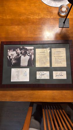 Jack Nicklaus & Arnold Palmer Signed Framed Display