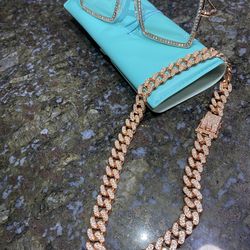 Red rose gold fit 18 inch and glasses