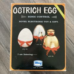 Silver Ostrich Egg Toy