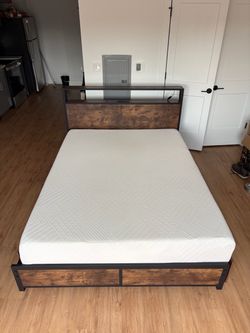 Queen sized Bed Frame & Mattress