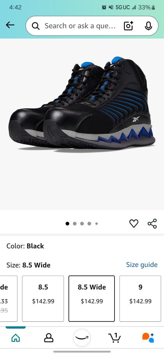 Reebok Men's Rb3225 Zig Elusion Heritage Work