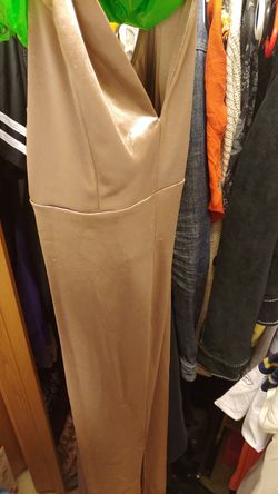 Gold windsor prom dress