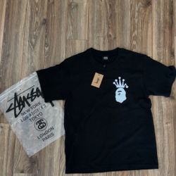 Stussy X Bape Tee (Size Small)