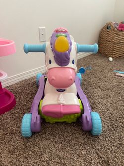 2 in 1 ride on Unicorn toy