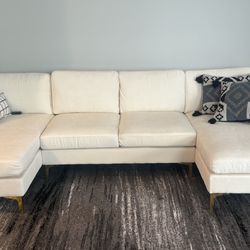 White Beige Living room Set 