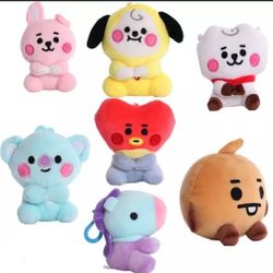 Bt21 Keychain Plushies 4inch