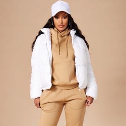 Fashion Nova White Puffer 