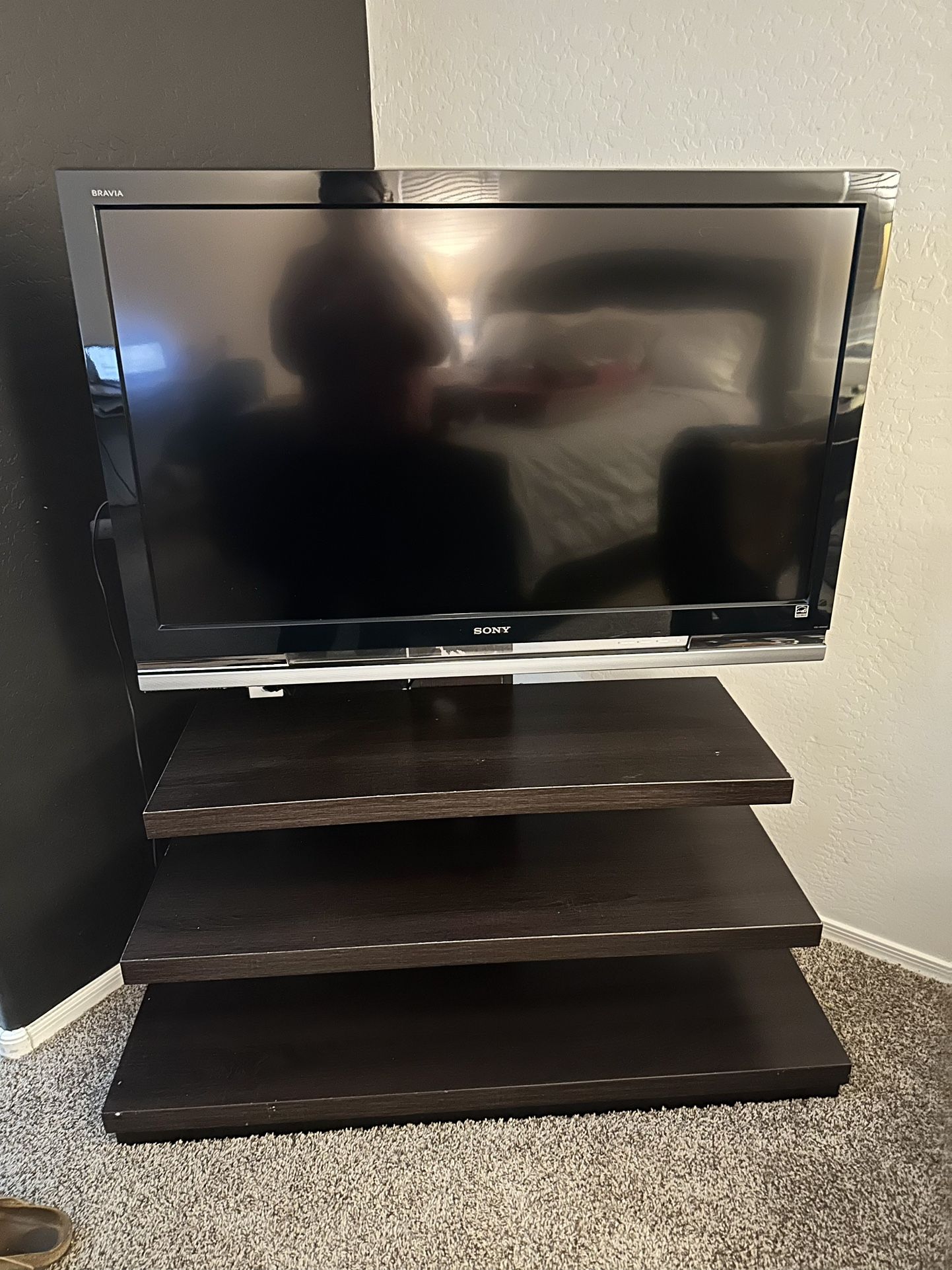 Sony TV and TV Stand