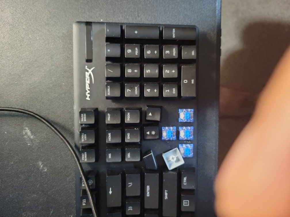 HyperX Alloy Origins - Mechanical Gaming Keyboard Clicky HX Blue Switch, Black