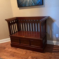 Cathedral Bench With Storage 