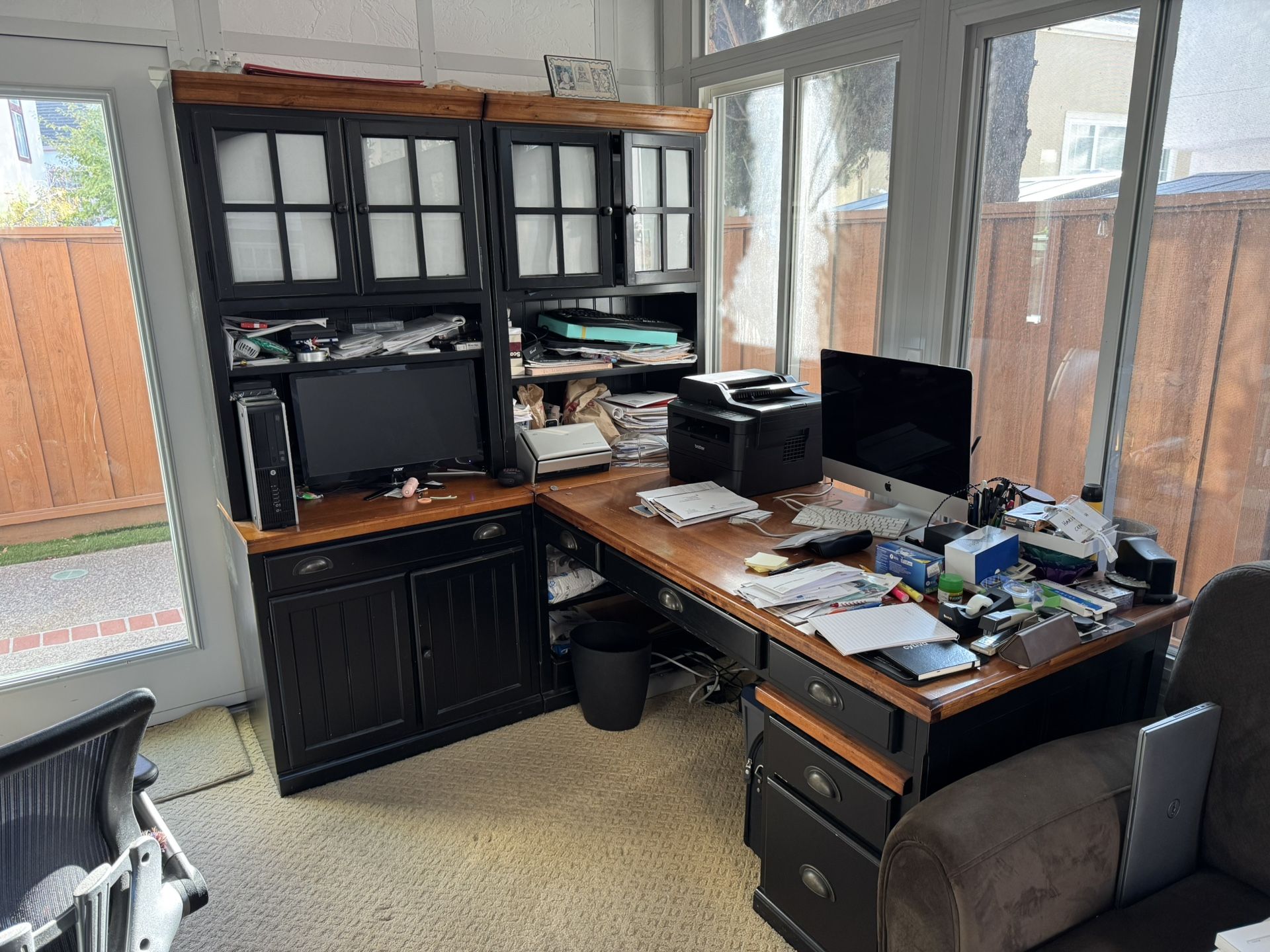 Office Furniture (Desk And Hutch)