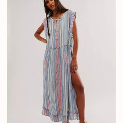 New Free People Maxi Stripe Top Size Medium 