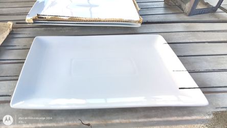 New Ceramic Platter plate 18" x 11" inches  Set of 6