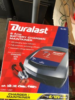 #87 Duralast 8 Amp 6 Volt and 12 Volt Battery Charger and Maintainer