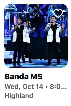 2 tickets Banda MS