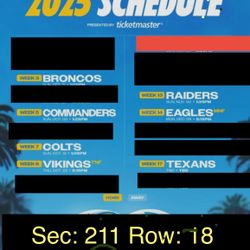 Chargers Tickets - Season Tickets