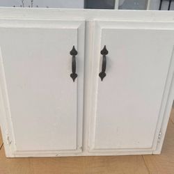 Restored Solid Wood 2-door Wall Cabinet 