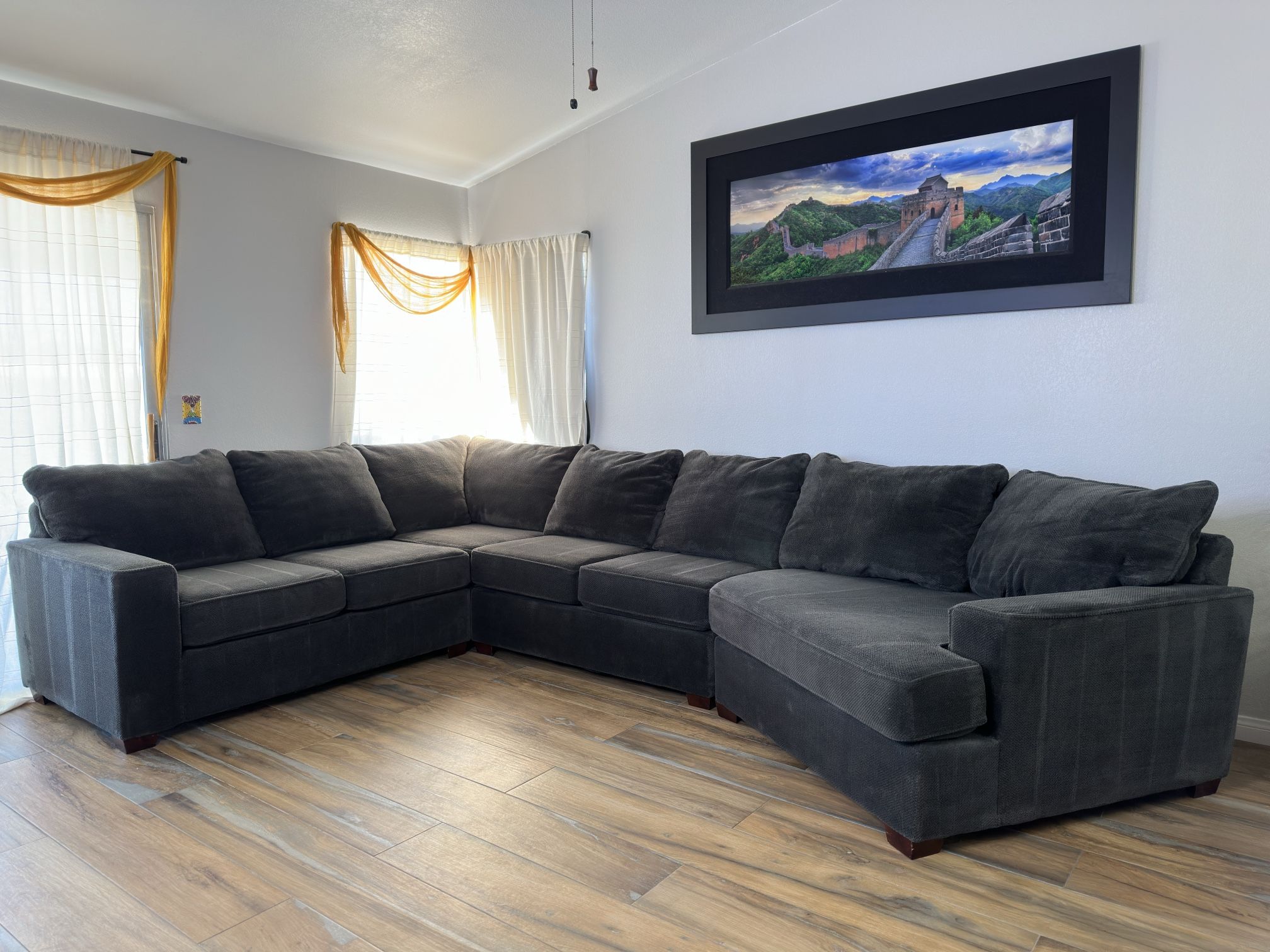 Large 4-piece Rc-Willey Cuddler sectional sofa