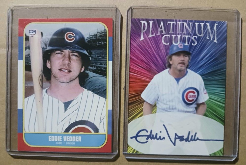 Super Nice Pair of Eddie Vedder Cards