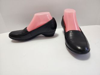 Clarks Unstructured Women’s Brogue Leather Slip-On Comfort Loafer Pumps 7½