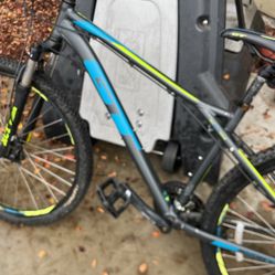 Gt Mountain bike suspension works good and brakes are good