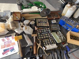 Leather Tools to make wallets, belts, purses among other things