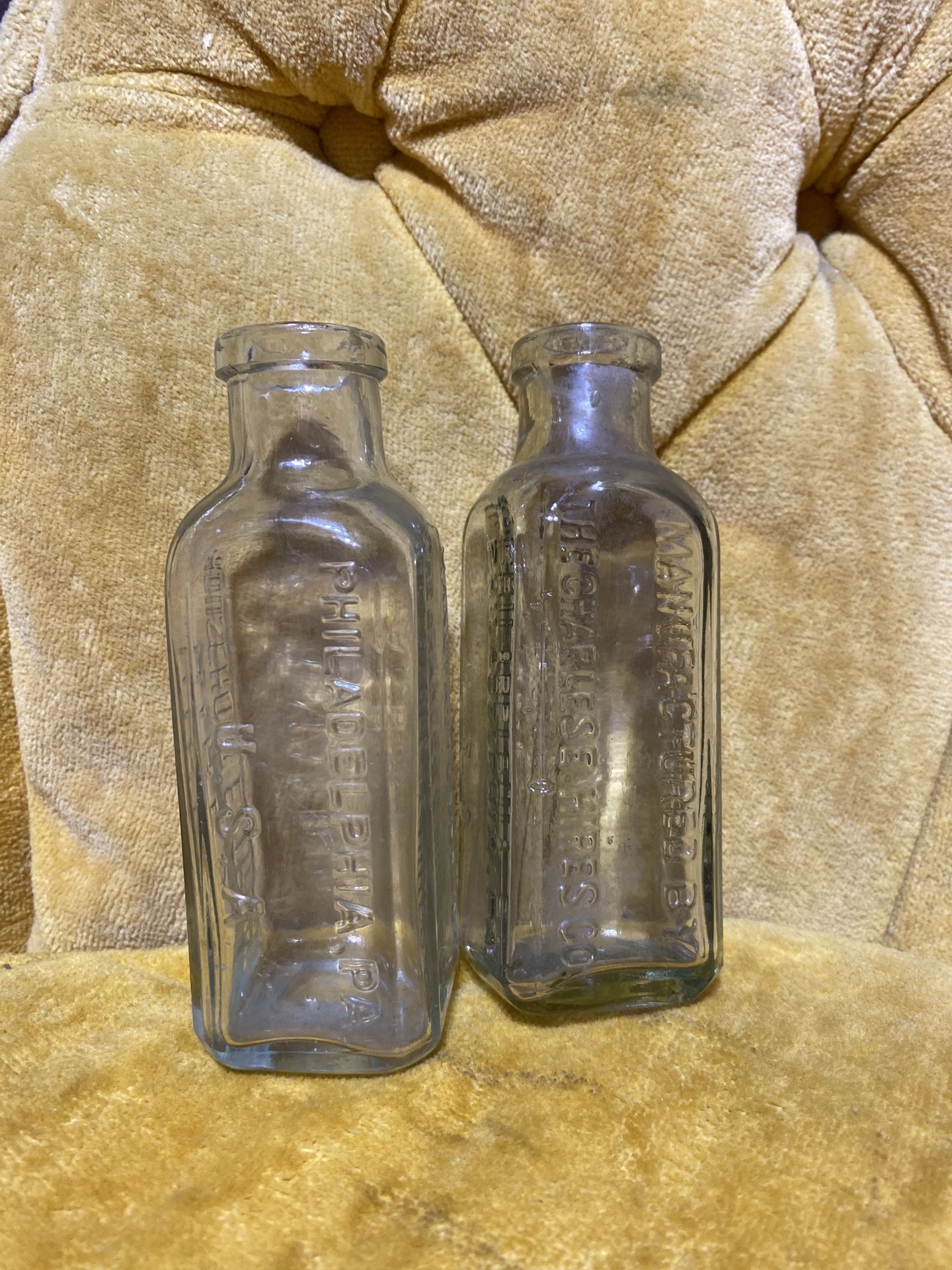 2 Antique Hires Root Beer Bottles 