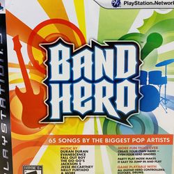 Band Hero Game (PlayStation 3 PS3, 2009) Complete w/ Manual CIB Tested + Working