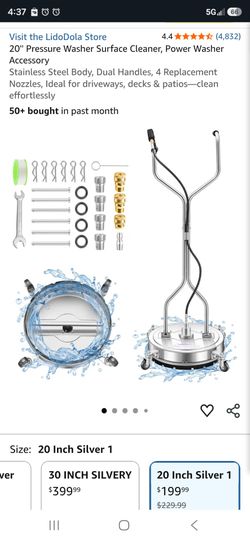 20 inch surface washer