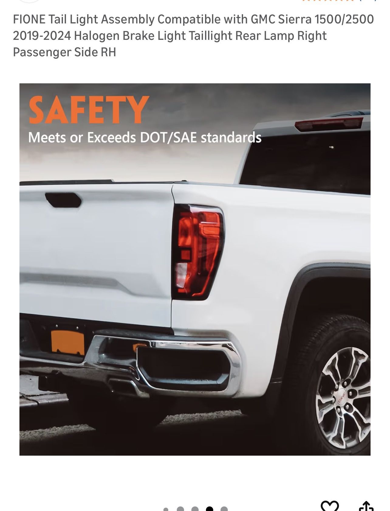 GMC Sierra Tail Light