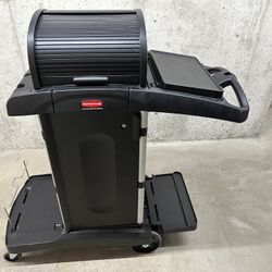Cleaning Janitorial Cart With Locks