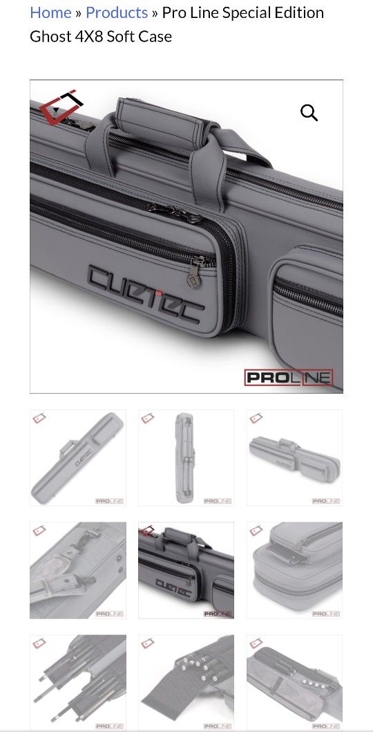 Pro Line Special Edition Ghost 4 Butts 8 Shafts Soft Cuetec Case