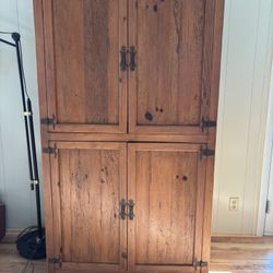 Pine Wood Storage Cabinet 