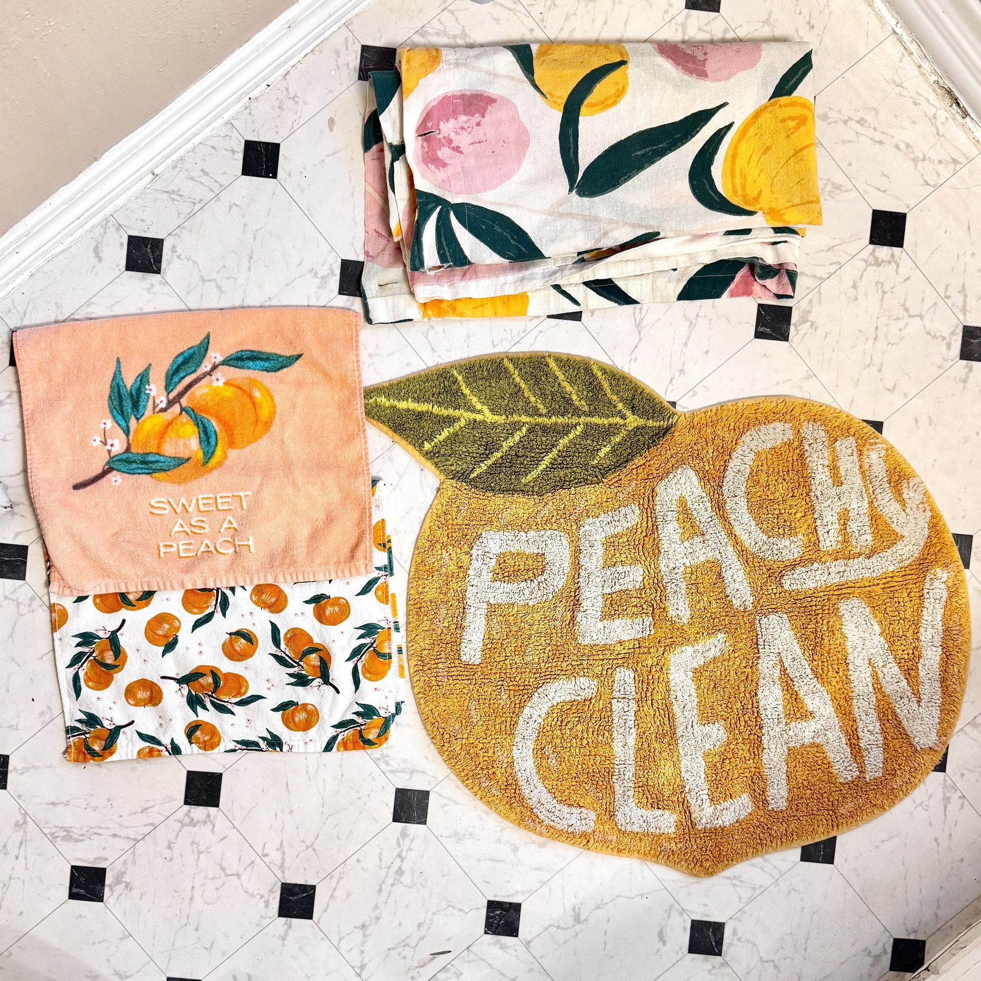 Urban Outfitters “Peachy Clean” Bathroom Set