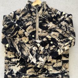 Nike ACG Canwell Glacier Sherpa Jacket HJ2683-297 Beige Black Men's Size XS